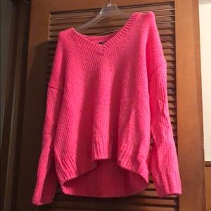 Pink boyfriend sweater